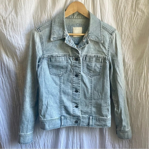 J. Jill Light Wash Jean Jacket, XS - Picture 3 of 14